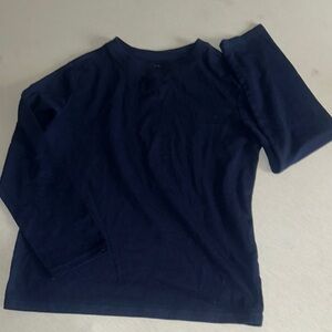 Kids Unisex Size Large Cat & Jack Navy Blue Long Sleeve Shirt.